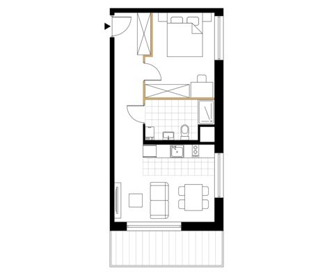 Plan 2 pok. 38m²