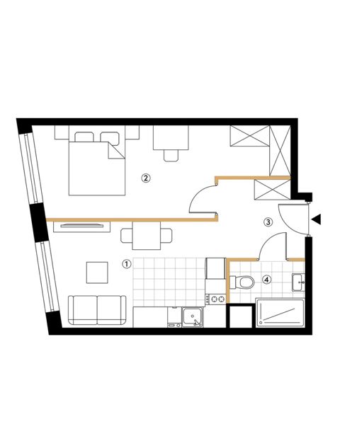 Plan 2 pok. 37m²
