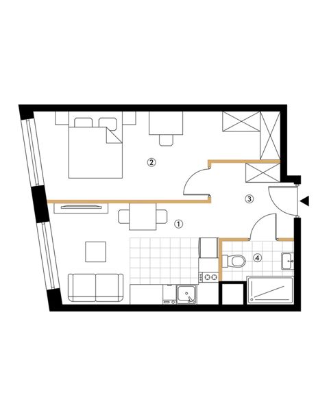Plan 2 pok. 37m²
