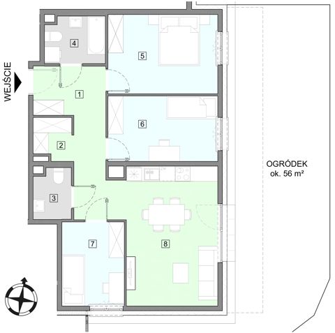 Plan 4 pok. 73m²