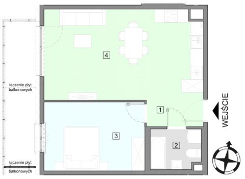 Plan 2 pok. 51m²