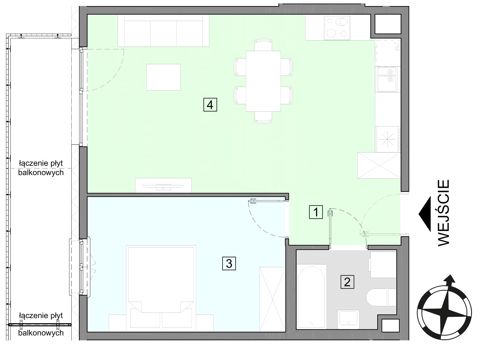 Plan 2 pok. 50m²