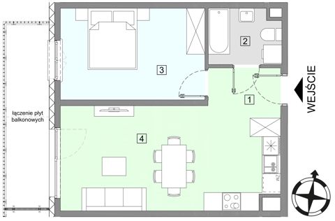 Plan 2 pok. 45m²