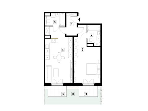 Plan 2 pok. 69m²