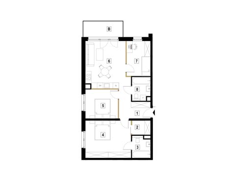 Plan 4 pok. 76m²