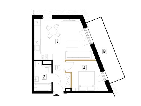 Plan 2 pok. 41m²