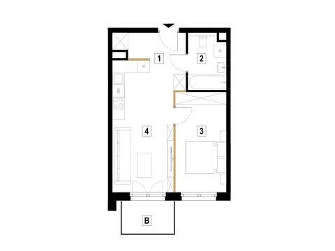 Plan 2 pok. 42m²