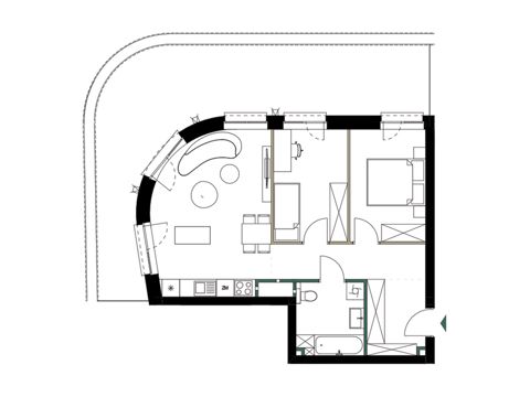 Plan 3 pok. 58m²