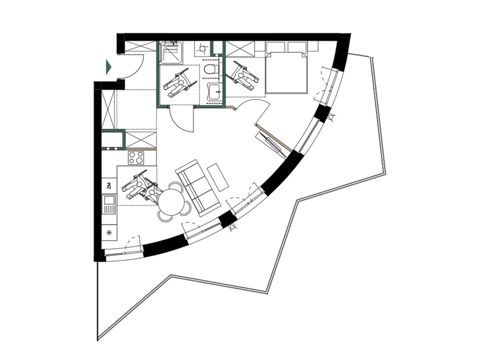 Plan 2 pok. 49m²