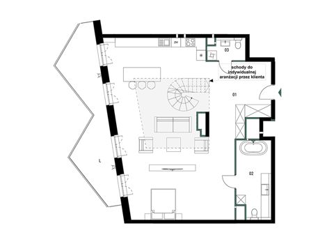 Plan 1 pok. 109m²