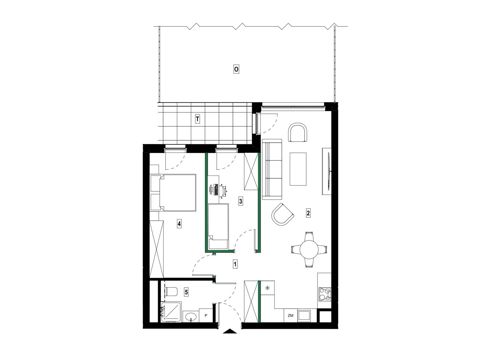 Plan 3 pok. 60m²