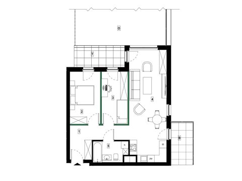Plan 3 pok. 63m²