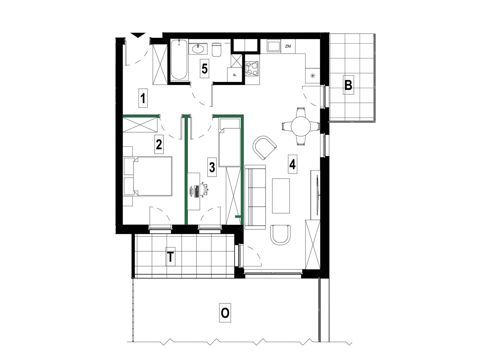 Plan 3 pok. 63m²