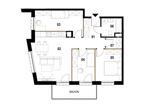 Plan 4 pok. 72m²