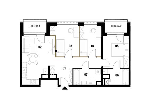 Plan 4 pok. 72m²