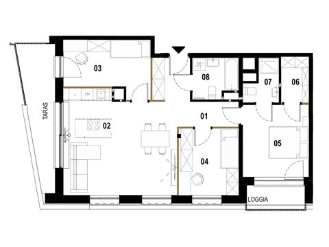 Plan 4 pok. 79m²