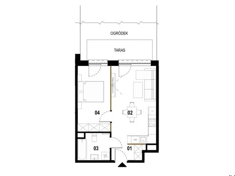 Plan 2 pok. 41m²