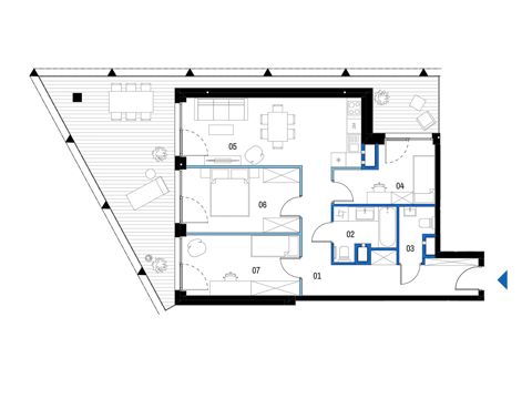 Plan 4 pok. 76m²