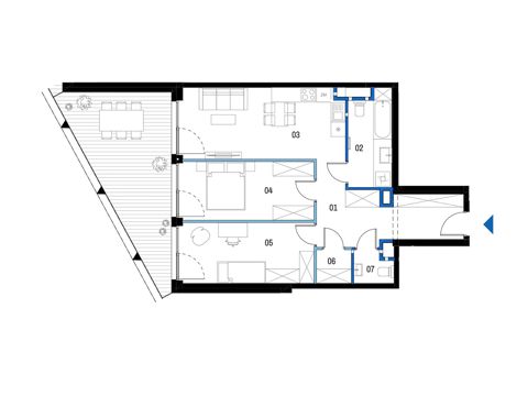 Plan 3 pok. 71m²