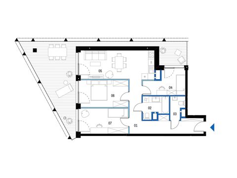 Plan 4 pok. 76m²
