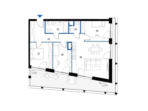 Plan 4 pok. 85m²