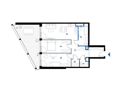 Plan 3 pok. 71m²