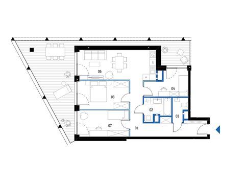 Plan 4 pok. 76m²