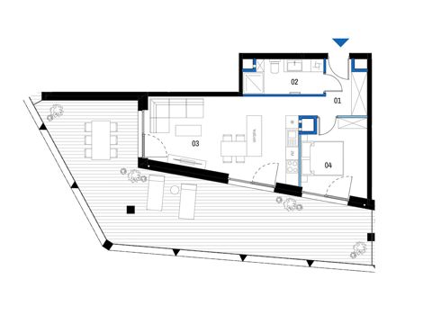 Plan 2 pok. 47m²