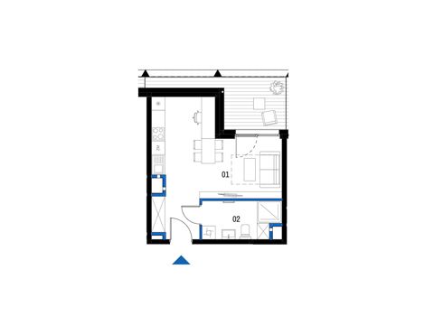 Plan 1 pok. 29m²