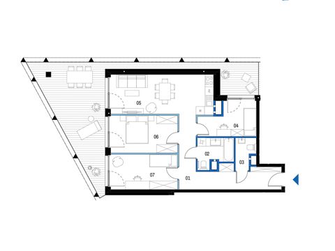 Plan 4 pok. 77m²