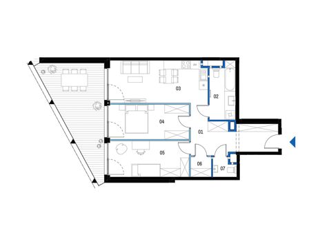 Plan 3 pok. 72m²
