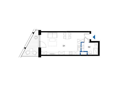 Plan 1 pok. 36m²