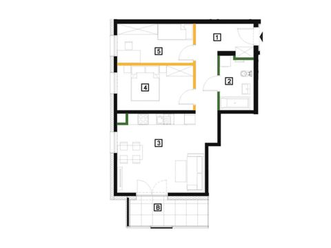 Plan 3 pok. 58m²
