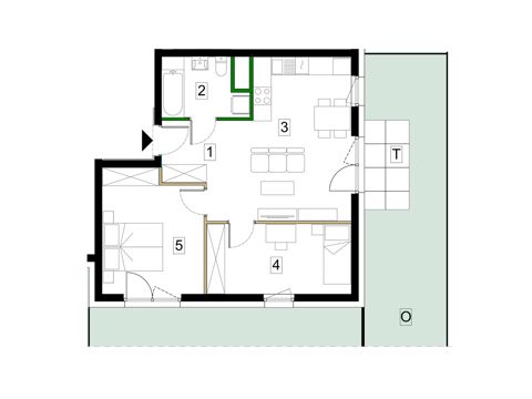 Plan 3 pok. 57m²