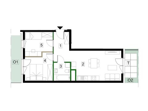 Plan 3 pok. 55m²