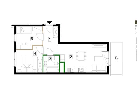 Plan 3 pok. 55m²