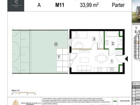 Plan 2 pok. 34m²