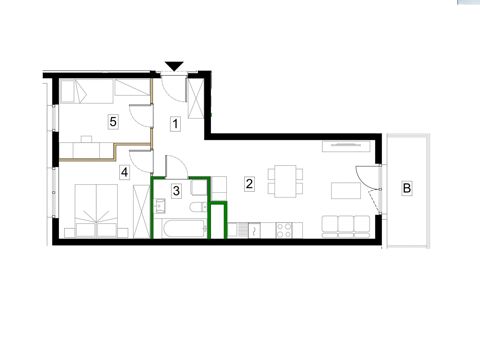Plan 3 pok. 55m²