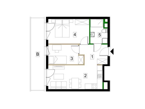 Plan 3 pok. 48m²