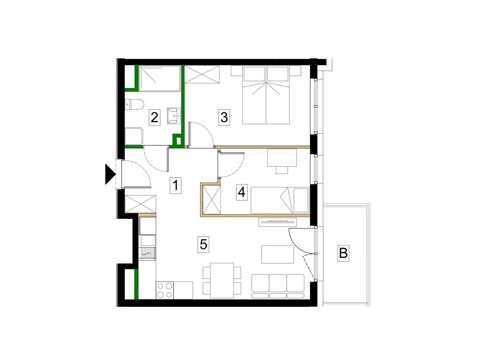 Plan 3 pok. 47m²