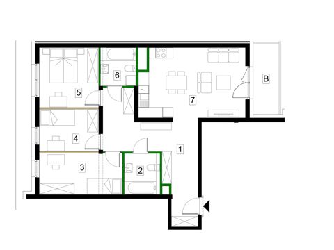 Plan 4 pok. 86m²