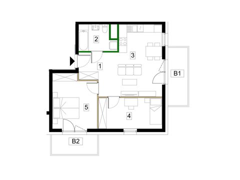 Plan 3 pok. 56m²