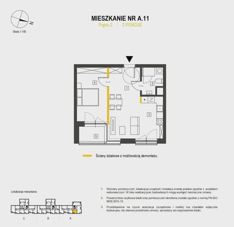 Plan 2 pok. 45m²