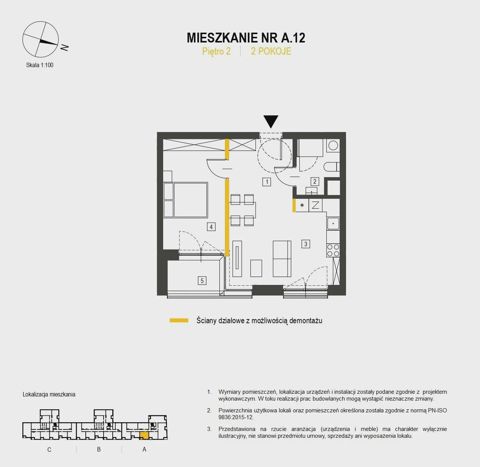 Plan 2 pok. 45m²