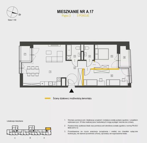 Plan 3 pok. 77m²