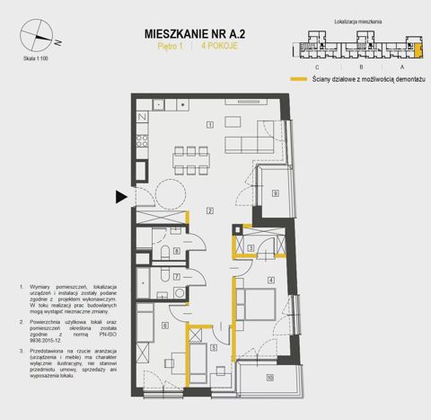 Plan 4 pok. 91m²