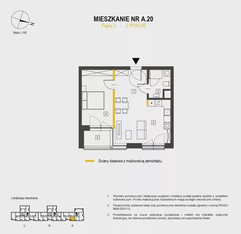 Plan 2 pok. 45m²