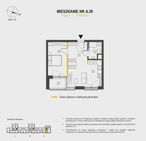 Plan 2 pok. 45m²