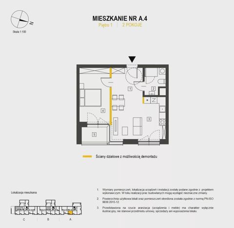 Plan 2 pok. 44m²