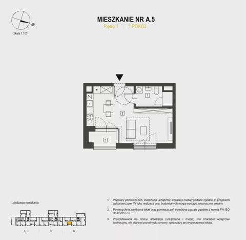 Plan 1 pok. 31m²
